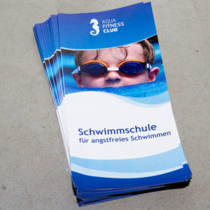 Broschürendruck Hanau | AquaFitnessClub Schwimmschule