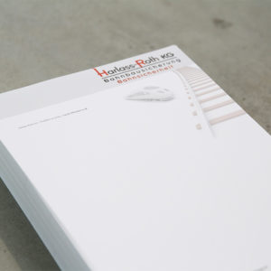 Briefpapier Reproduktion | Harlass-Roth KG