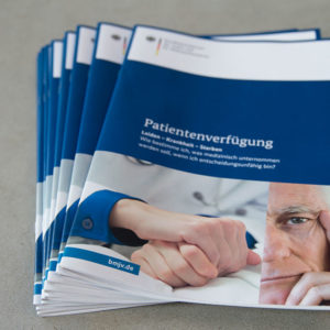 DIN A4 Broschüre Patientenverfügung | Hanauer Förderverein