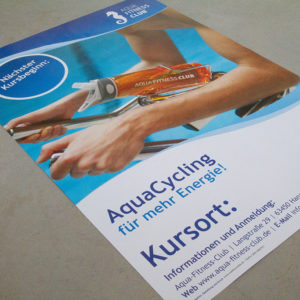 Plakatdruck in DIN A2 | AquaFitnessClub