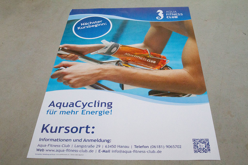 Plakatdruck in DIN A2 | AquaFitnessClub