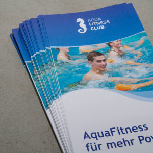 Faltblatt Produktion | AquaFitnessClub