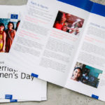 Broschüren zum Weltfrauentag für die Europäische Kommission