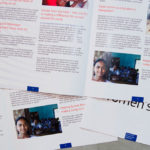 Broschüren zum Weltfrauentag für die Europäische Kommission