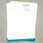 Briefpapier mit Sonderfarbe für Unternehmensberatung