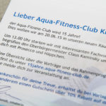 Postkarten Druck | Aqua Fitness Club 15-jähriges Jubiläum