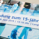 Postkarten Druck | Aqua Fitness Club 15-jähriges Jubiläum