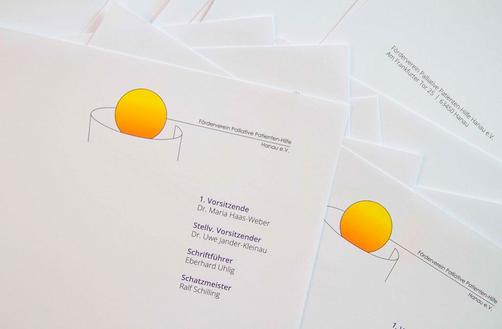 Briefpapier mit neuen Vorständen für Hanauer Förderverein