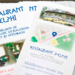 Speisekarten drucken für griechisches Restaurant Delphi Offenbach