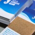 Folienkaschierte Visitenkarten drucken für den Hanauer Aqua Fitness Club