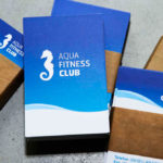Folienkaschierte Visitenkarten drucken für den Hanauer Aqua Fitness Club