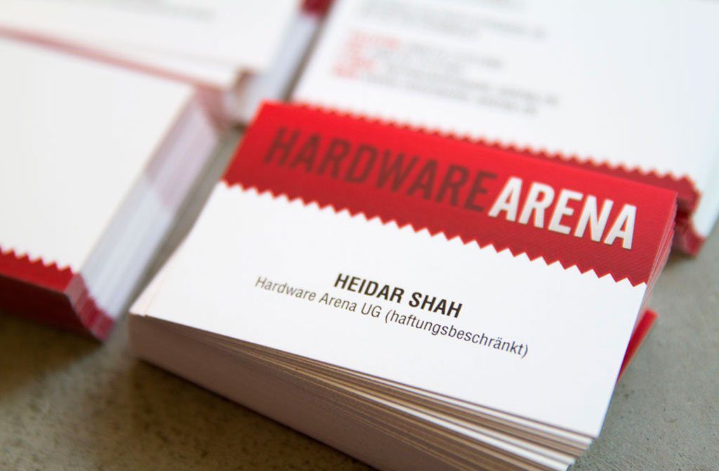 Neue Visitenkarten für die Hardware Arena aus Dietzenbach