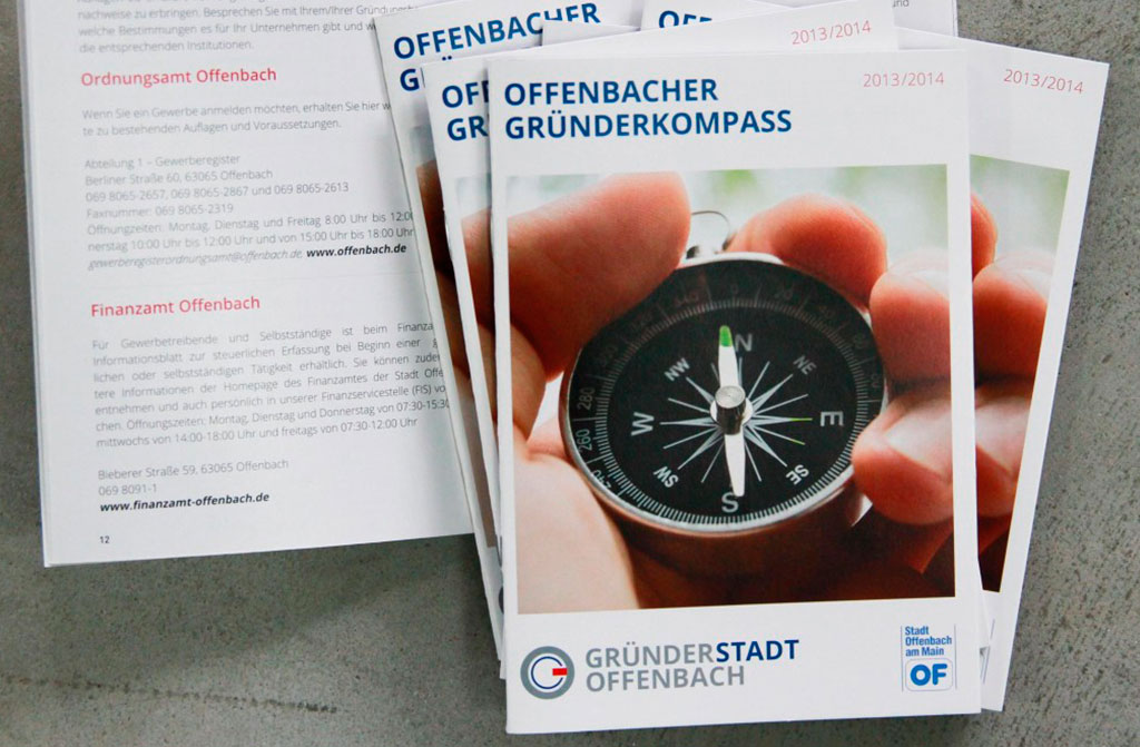 Gründerkompass Offenbach im neuen Corporate Design