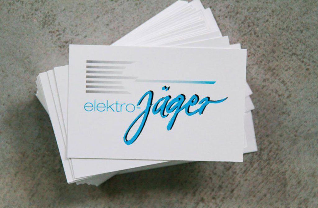 Elektriker Visitenkarten für Elektro Jäger aus Offenbach