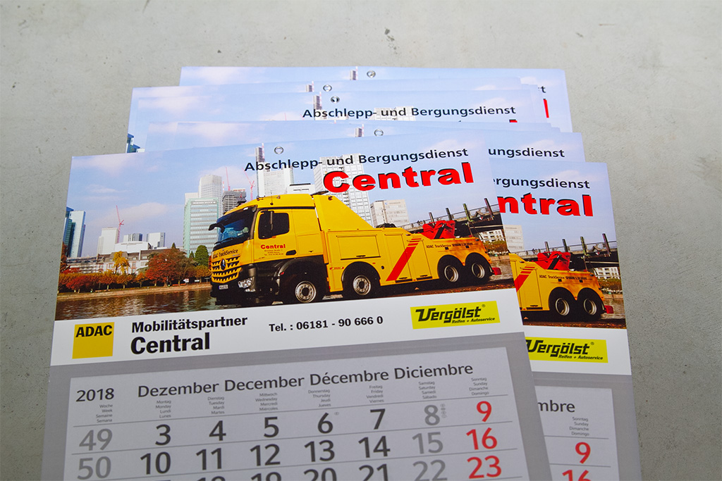 Kalender drucken | Abschlepp- und Bergungsdienst Central GmbH